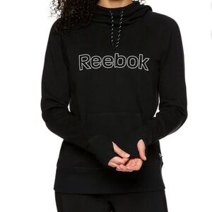 New Reebok Women Essential French Terry’s Hoodie with Pocket, Sizes M and L